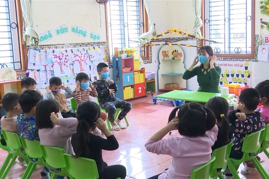 Trường Mầm non Lê Thanh Nghị ứng phó với dịch viêm đường hô hấp cấp